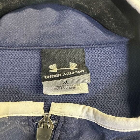 Under Armour quarter zip mens XL navy blue jacket pullover athletic gorpcore ath - Picture 3 of 9